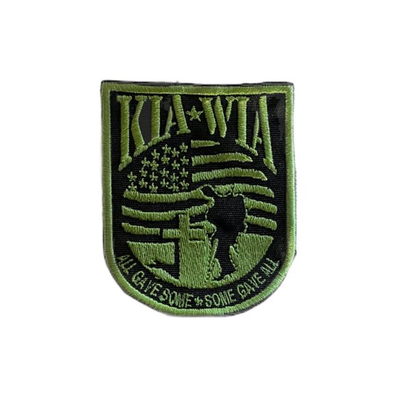 KIA-WIA patch Killed in Action Wounded in Action patch Olive Drab with velcro - Picture 2 of 3